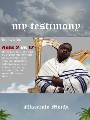 cover image of My testimony